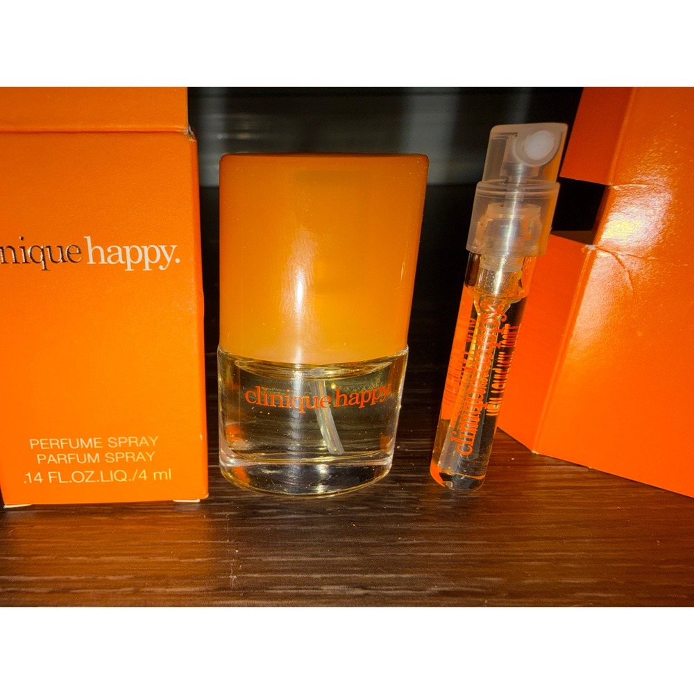 Clinique Happy Spray Travel Set Mini and Vial Duo with Original Box